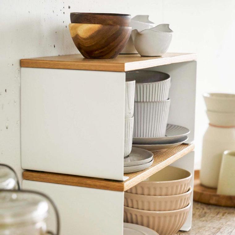 山崎実業 toscaコの字ラック トスカ キッチン 公式 ホワイト キッチンラック 調味料 台所収納 スパイスラック ディッシュラック 棚 送料無料 | tosca（山崎実業） | 05