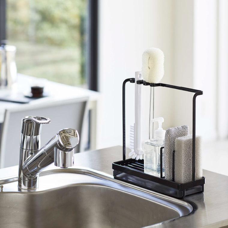 tower 山崎実業 スポンジ＆クリーニングツールスタンド タワー