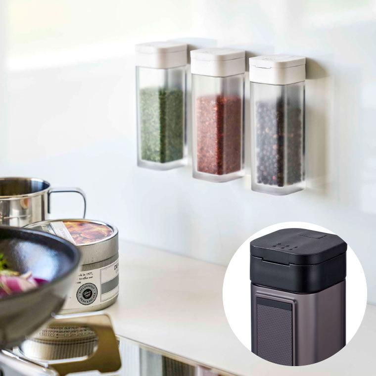 スパイシーチューン　スパイスヘッドパッド　マグネットタイプ　美品　3個セット tower 山崎実業 マグネットスパイスボトル タワー キッチン 公式 3個