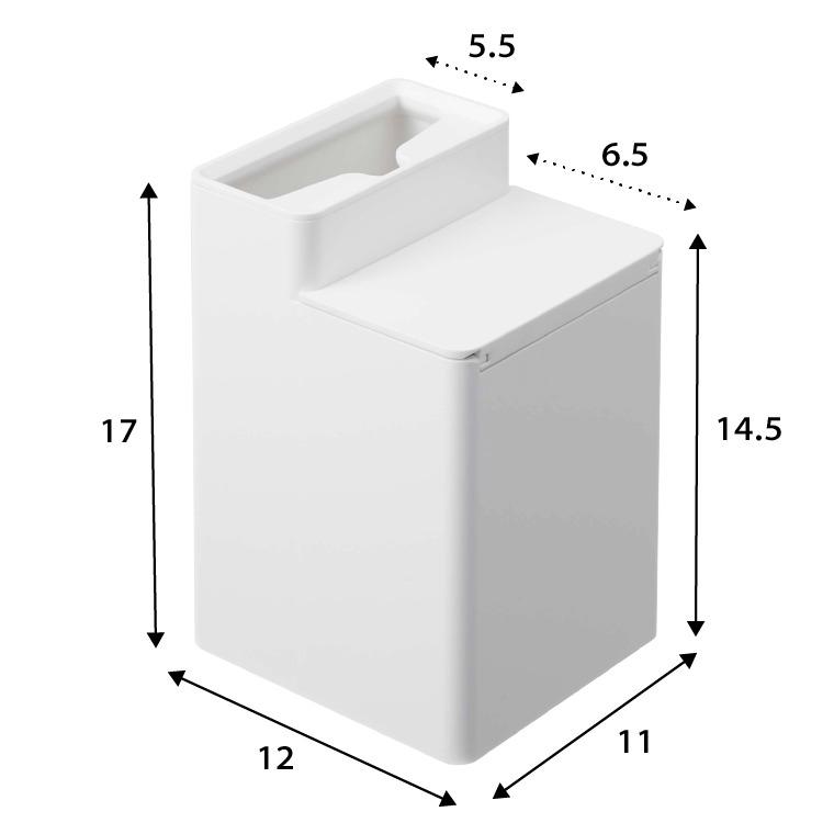 山崎実業 公式 tower クリーナーシート収納付きトイレワイパースタンド タワー ホワイト/ブラック 6060 6061 送料無料 / トイレ掃除 トイレ 収納 本体 詰め替え｜somurie｜10