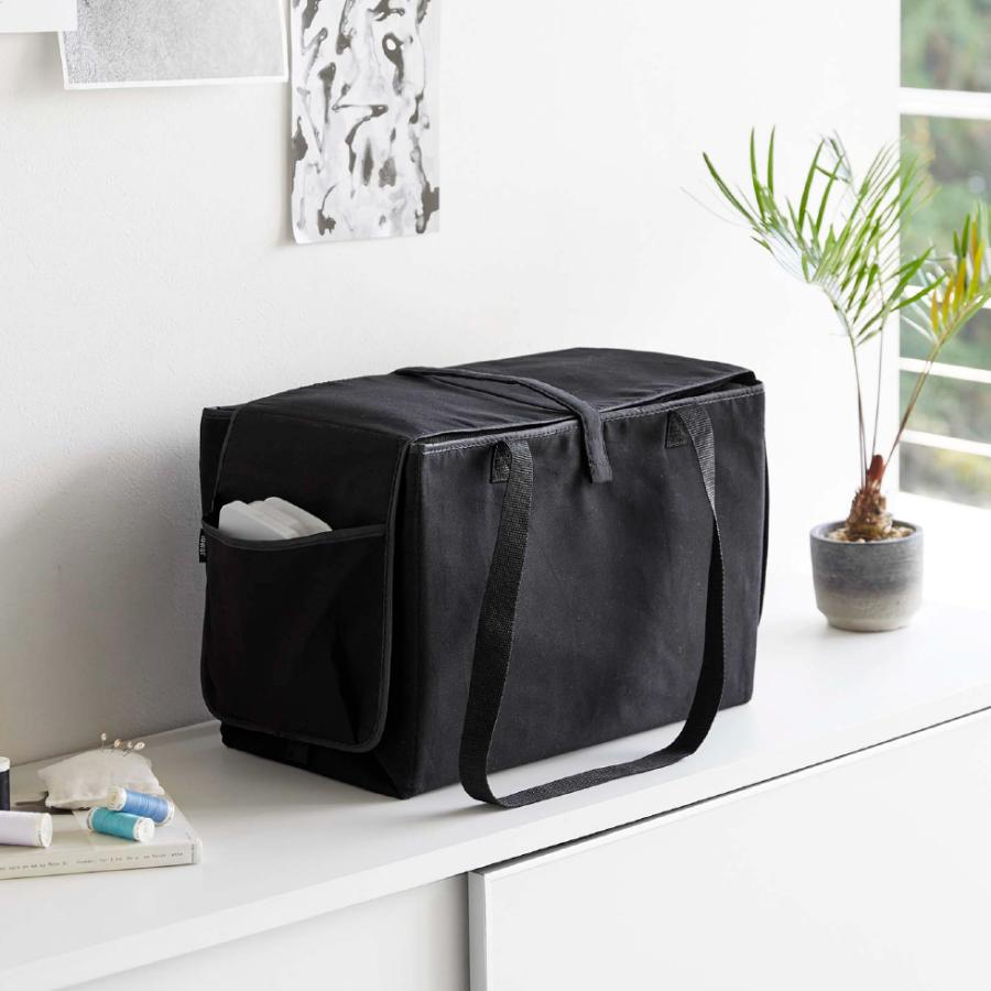 tower 山崎実業 ミシン収納バッグ タワー 公式 ホワイト/ブラック 6118