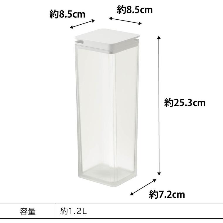 【エントリーで+P５％】山崎実業 公式 tower 両方から注げる冷水筒 タワー キッチン 送料無料 3740 3741 ホワイト ブラック / 1.2L ピッチャー 冷蔵庫内｜somurie｜12