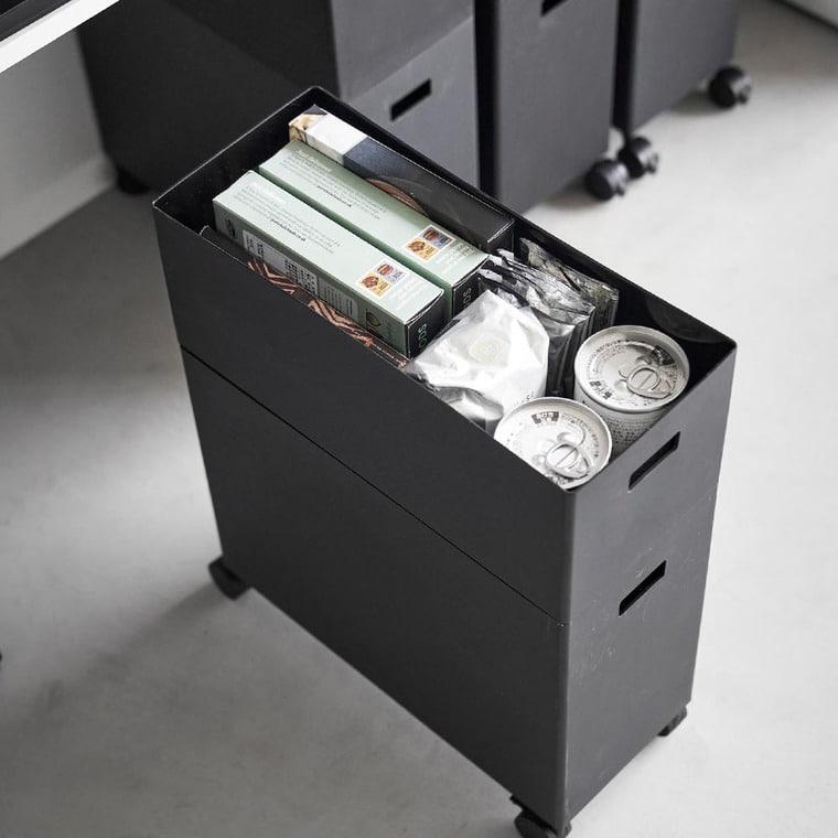 tower 山崎実業 蓋付き収納ボックスワゴン用追加ボックス タワー 小物