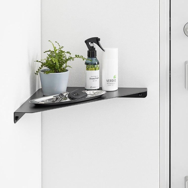 tower 山崎実業 ウォールコーナーシェルフ タワー L 石こうボード壁