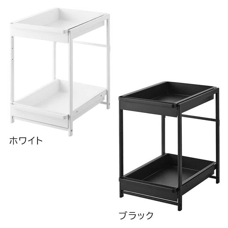 tower 山崎実業 シンク下スライドラック タワー 2段 公式 1460 1461