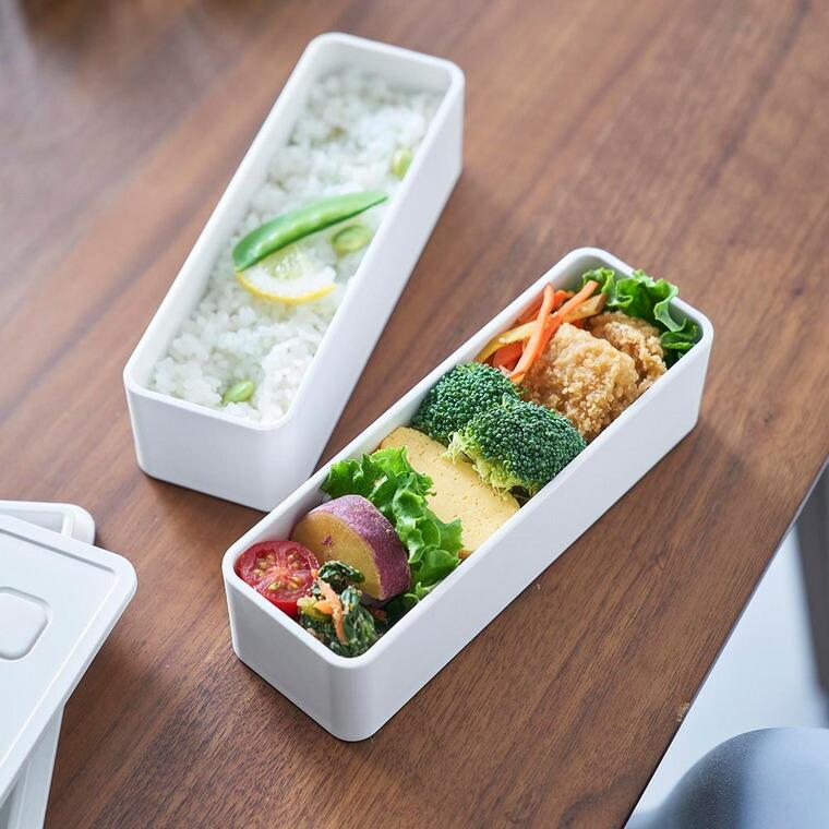 tower 山崎実業 バルブ付き密閉ランチボックス タワー 2段 スリム 公式
