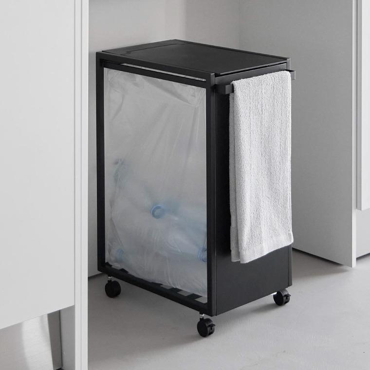 タワー　蓋付きダストワゴン 45L tower 山崎実業 スリム蓋付き目隠しダストワゴン タワー 45L 公式