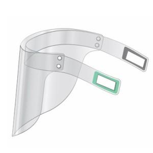 【キャンペーン中】【日本製】フェイスシールド　1枚 医療用　業務用　簡易包装 マジックテープタイプ 眼鏡併用可 |  | 01