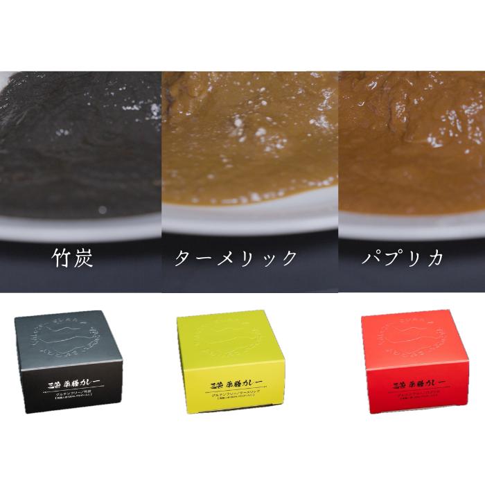 三善薬膳カレーソース3種セット 竹炭・ターメリック・パプリカ 高麗人参パウダー付 ながの社長のカレー |  | 02