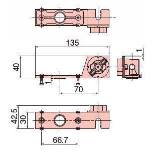ニチサポート　感知器用　 NS3K　感知器取付金具 10個セット 吊りボルト　W3/8用 |  | 02
