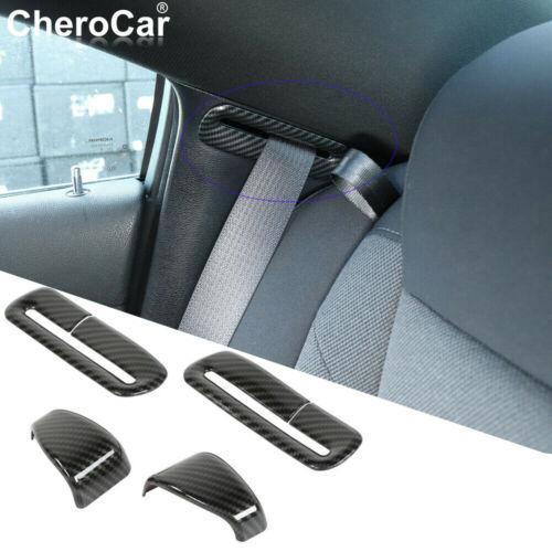 炭素繊維内座席の安全ベルトボタンカバーの充電器11 Vbso46co9e 内装用品 Jennilynproulx Com