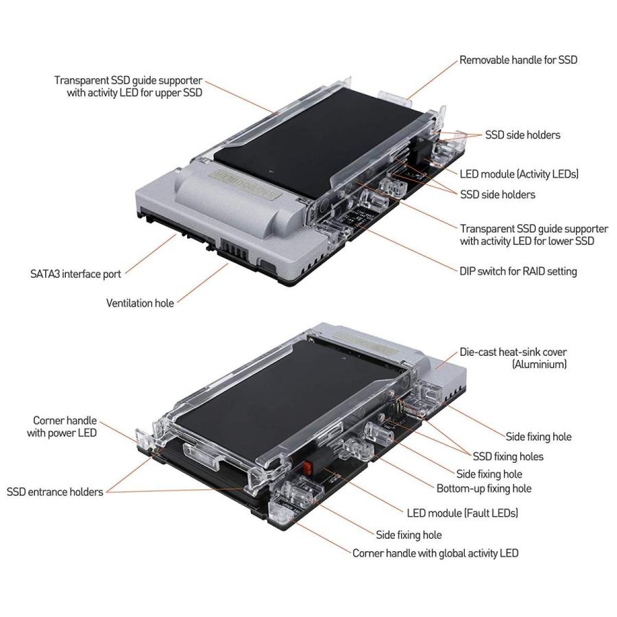 最初の年新作 Raid0 基本 Sata Doubler Raid1 ユーザー設定可能なssd Raid0 Ssd Jb 店 Storagean Raid機能付き Ssマート 基本 内蔵型ssd