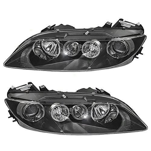 送料無料 Pair Set Halogen Headlights Headlamps with Flat Black Bezels Replaceme ヘッドライトASSY 送料無料 Pair Set Halogen Headlights Headlamps with Flat Black Bezels Replaceme ヘッドライトASSY