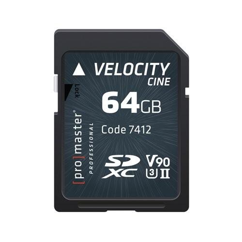 Promaster SDHC 64?GB Velocity Cine v90?uhs-ii u3メモリカード(7412?)｜sonanoa