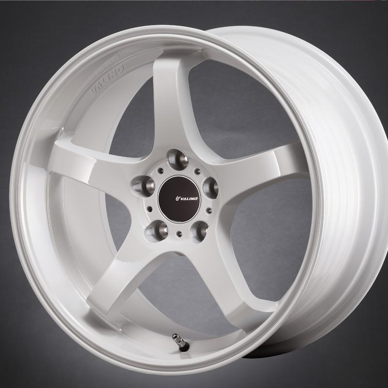 VALINO VW118D 17インチ 9.5J ±0 5H 114.3 ホワイト 深リム アルミ
