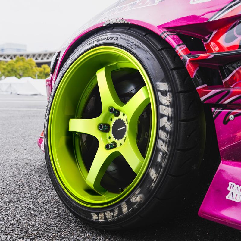 VALINO VW118D 17インチ 9.5J +15 5H 114.3 ホワイト 深リム アルミ