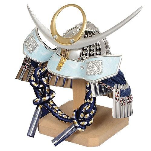 No.504-98 五月人形 ミニサイズ 兜飾り 上杉謙信 5号 ちりめん鯉のぼり