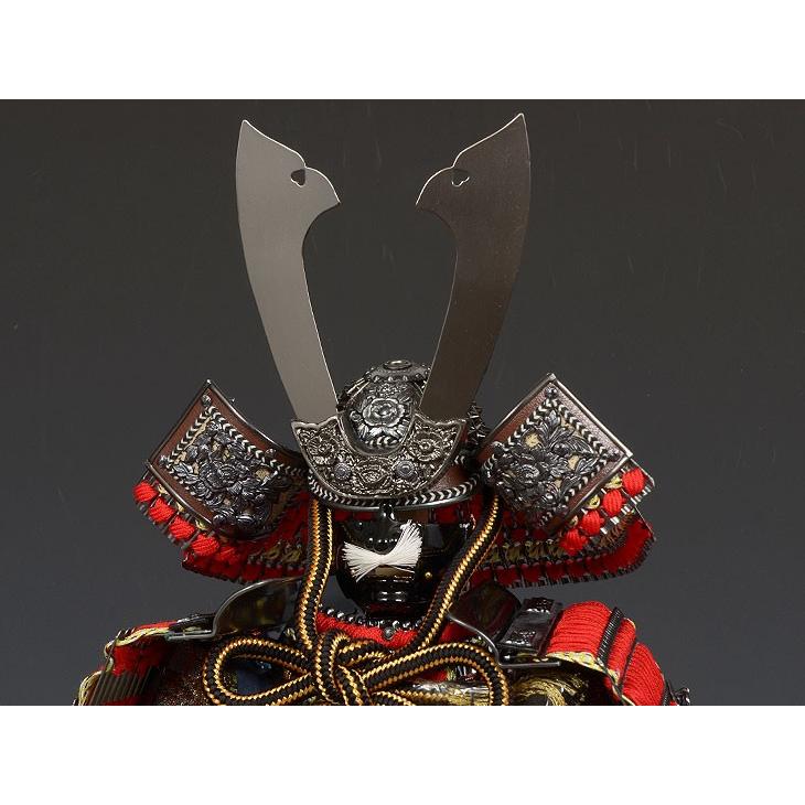 No.506-44 五月人形 鎧飾り 8号 ブロンズ 胴丸鎧 平飾り : 正栄作 曽根