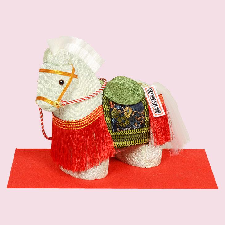 木目込人形　干支 塩沢織木目込干支人形 寿午（ミニ） その他人形 tsumugi-kan