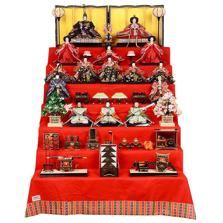 レビュー特典木札・お手入れセット付・送料無料) 雛人形 コンパクト