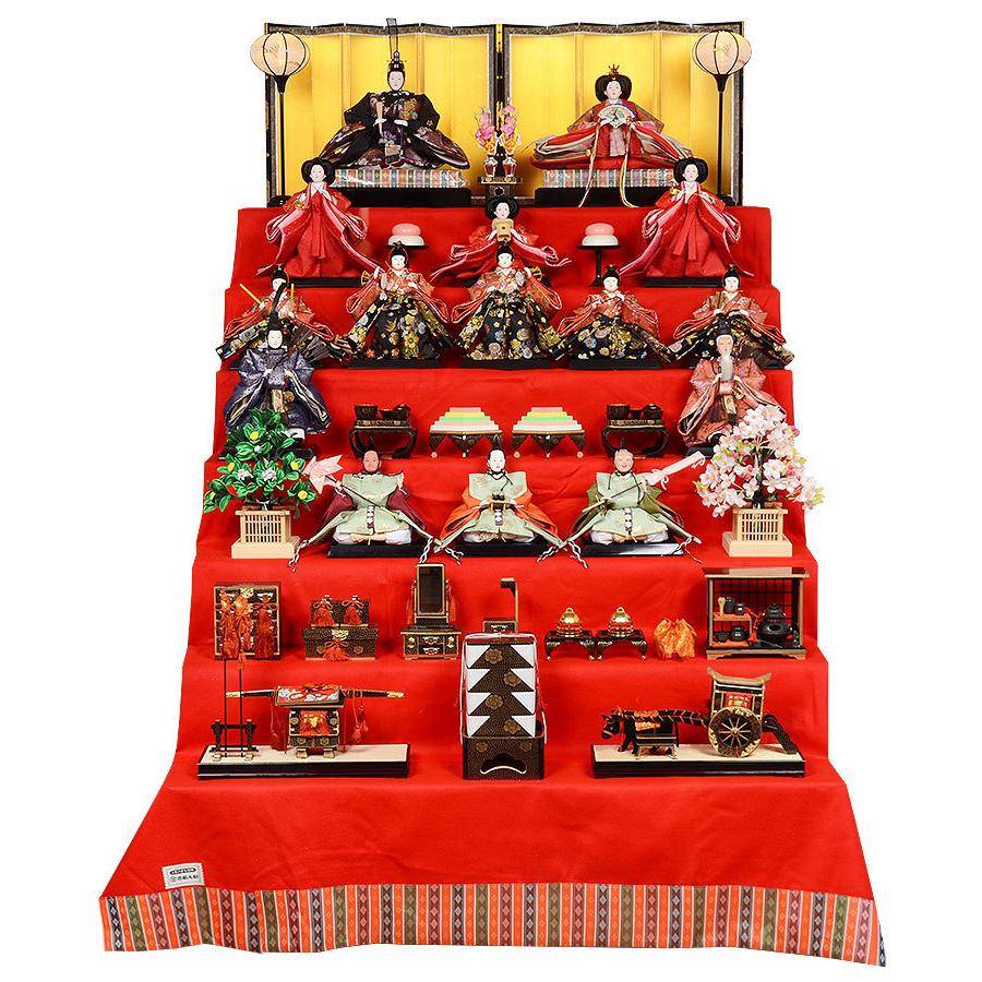 レビュー特典木札・お手入れセット付・送料無料) 雛人形 コンパクト