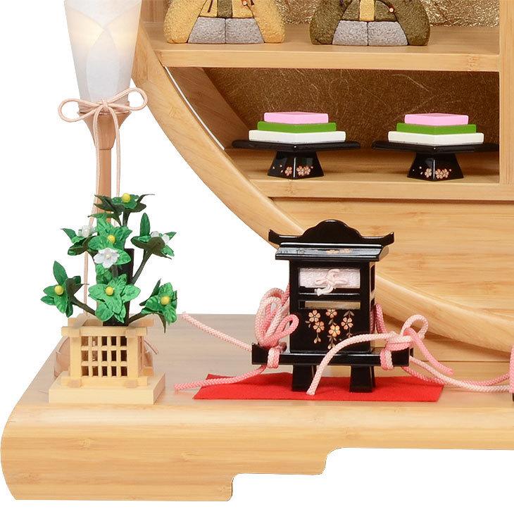 レビュー特典木札・お手入れセット付・送料無料)雛人形 コンパクト