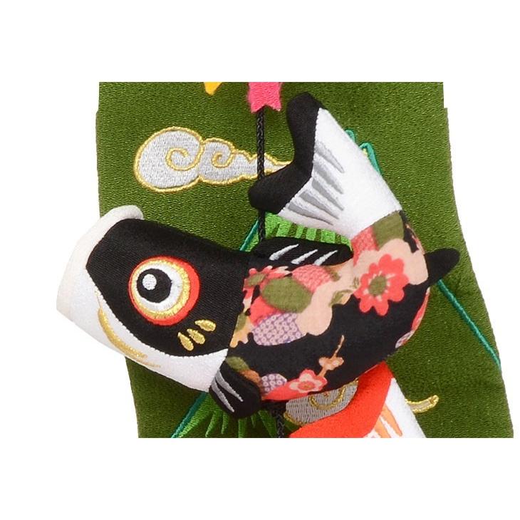 吊るし飾り 【鯉と金太郎・ミニ】 5-S41 可愛いちりめんの鯉のぼりと金太郎