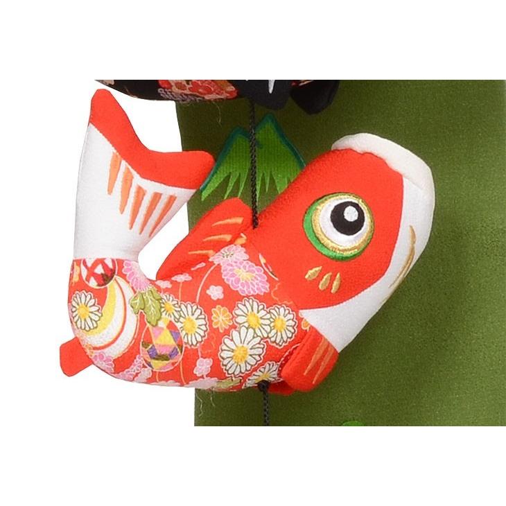 吊るし飾り 【鯉と金太郎・ミニ】 5-S41 可愛いちりめんの鯉のぼりと金太郎