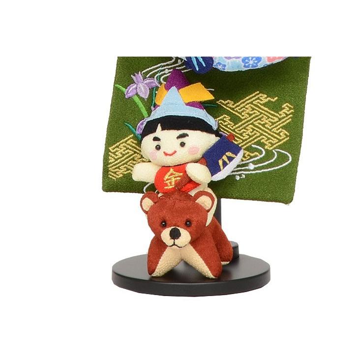 吊るし飾り 【鯉と金太郎・ミニ】 5-S41 可愛いちりめんの鯉のぼりと金太郎