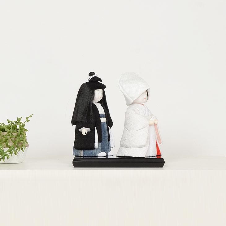 木目込み人形 No.1071-A 【花嫁・花婿】 完成品 贈り物 ギフトに最適