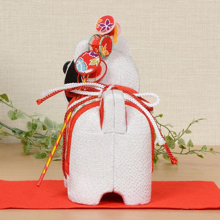 木目込み人形 No.1075-B 【張り子・戌】 布付き手芸キット : 正栄作