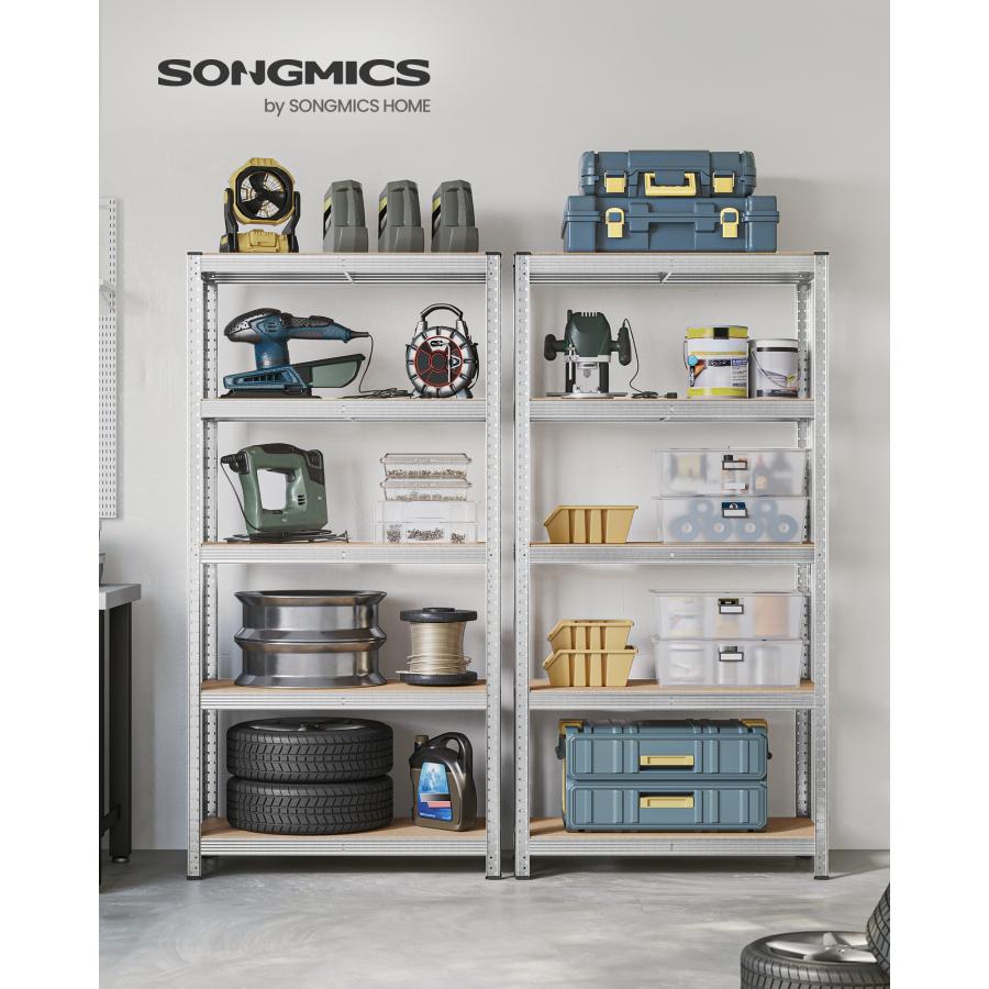 SONGMICS スチールラック 幅90cm メタルラック オープンラック SONGMICS スチールラック 幅90cm メタルラック オープンラック