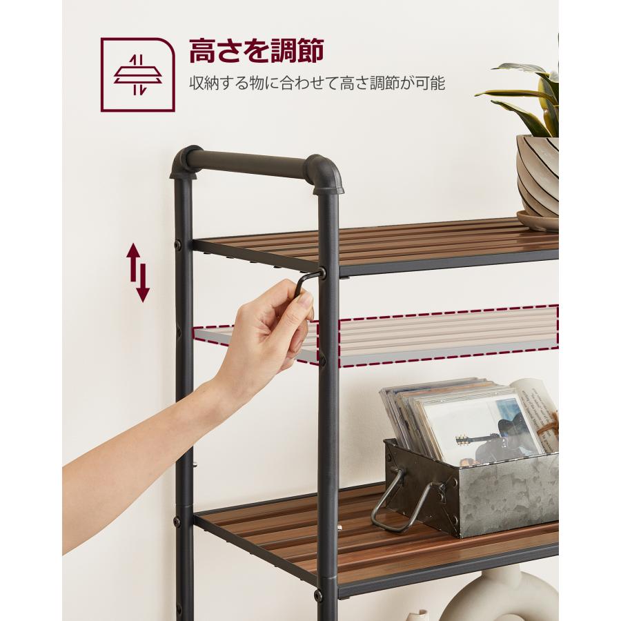 VASAGLE オープンラック スチールラック 収納ラック ラック 幅62 VASAGLE オープンラック スチールラック 収納ラック ラック 幅62