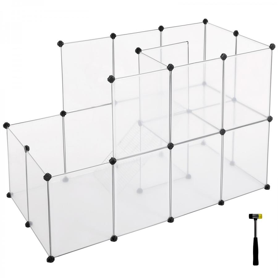 Songmics ペットフェンス ペットサークル 2階建て 階段あり 全透明 クリア 組立簡単 小型犬 子猫 小動物用 Diy可能 Nlpc03w Nlpc03w Songmics Jp 通販 Yahoo ショッピング