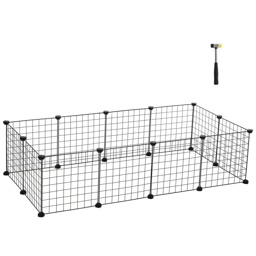 Songmics ペットケージ 犬 猫 ケージ ペットサークル ペットフェンス ワイヤサークル ハムスターdiy可能 組立簡単 12面 小型動物 Lpi01h Nlpi01h Songmics Jp 通販 Yahoo ショッピング