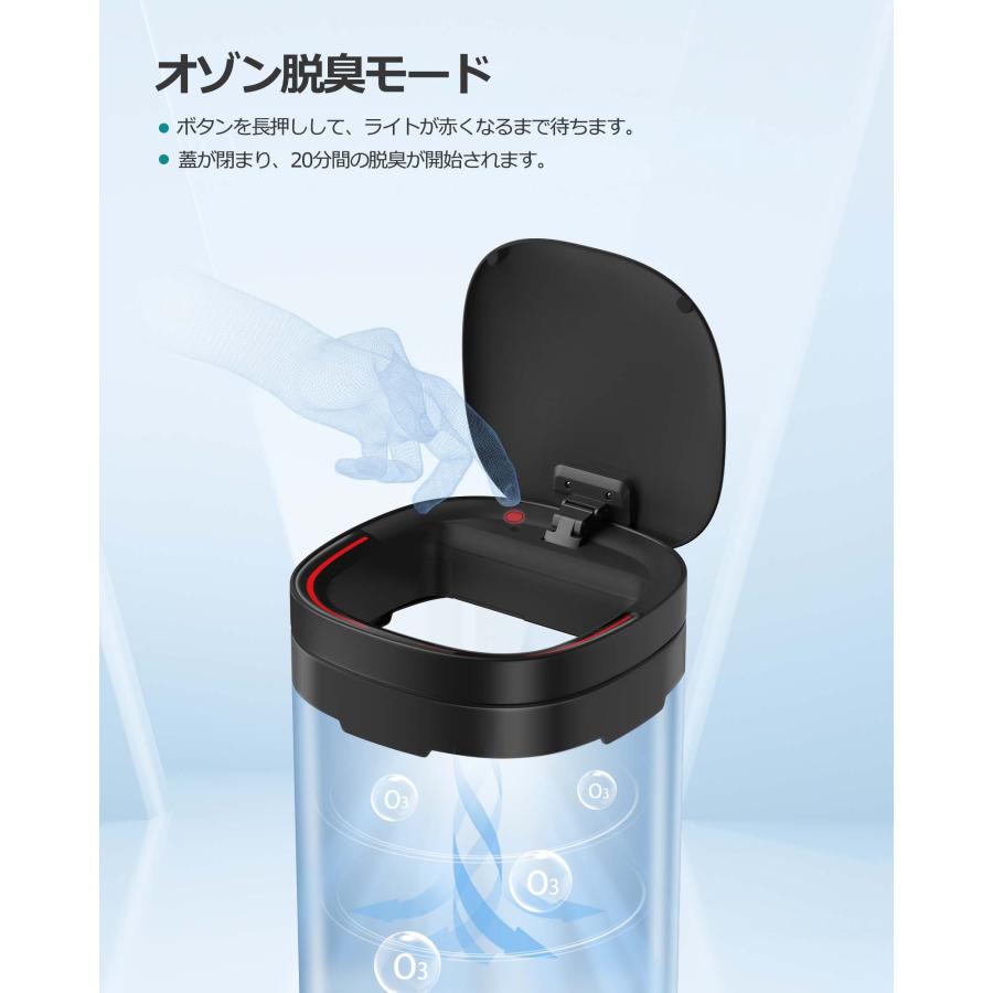 SONGMICS ゴミ箱 自動開閉 オゾン脱臭 50L大容量 キッチン SONGMICS ゴミ箱 自動開閉 オゾン脱臭 50L大容量 キッチン
