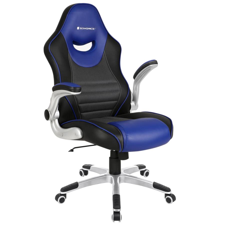 Songmics デスクチェア 肉厚クッション レザーとメッシュのコラボ 一年中快適 オフィスチェア 耐荷重150kg ロッキング機能 Nobg63bqv1 Songmics Jp 通販 Yahoo ショッピング