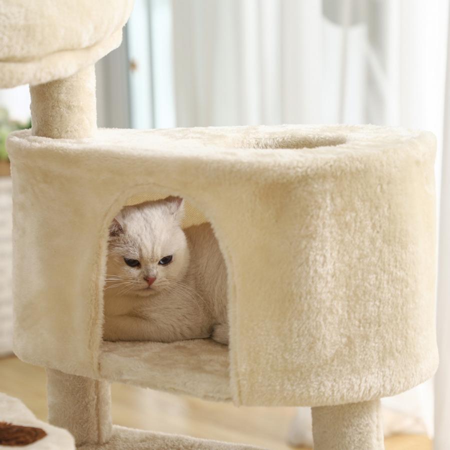 FEANDREA キャットタワー スロープ付き 登り降りしやすい 爪とぎ FEANDREA キャットタワー スロープ付き 登り降りしやすい 爪とぎ