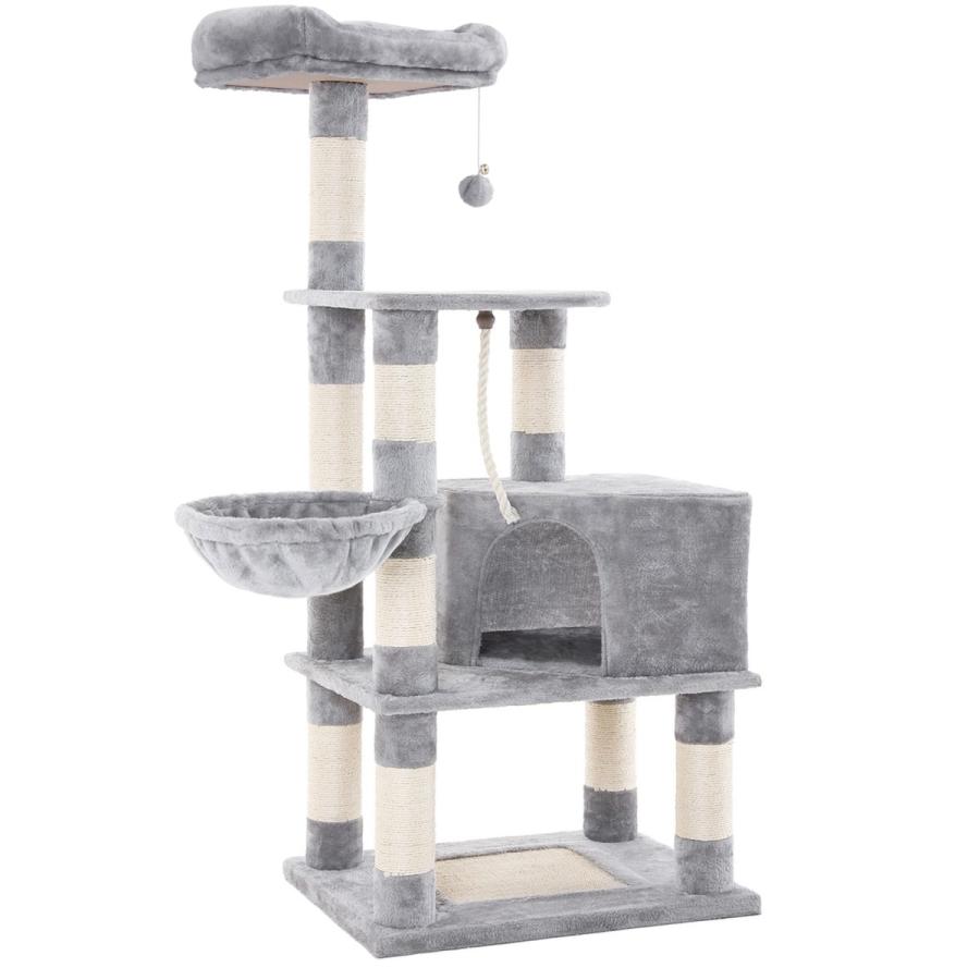 Feandrea キャットタワー 据え置き 巨大猫ハウス 耐荷重7kgハンモック ふかふか 頑丈耐久 Npct60h Npct60h Songmics Jp 通販 Yahoo ショッピング