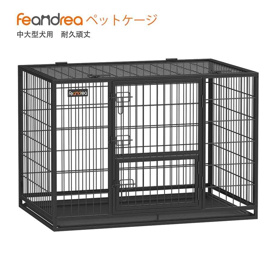 FEANDREA ペットケージ 折りたたみ 犬ケージ 中型犬 大型犬 FEANDREA ペットケージ 折りたたみ 犬ケージ 中型犬 大型犬