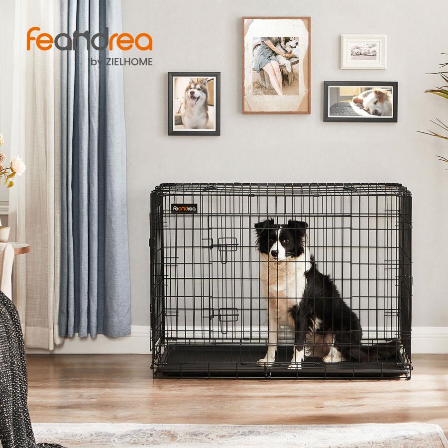 FEANDREA ペットケージ 107×70×77.5cm 室内外兼用 犬 猫 トレイ FEANDREA ペットケージ 107×70×77.5cm 室内外兼用 犬 猫 トレイ