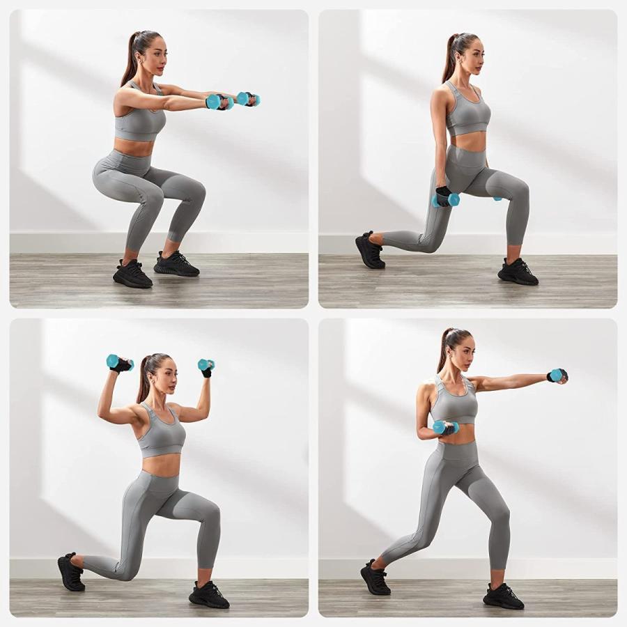 売れ筋アイテムラン ウエイトトレーニング Songmics ダンベルセット カラーダンベル ラック付き 筋トレ Songmics ダンベルセット ダンベルラック付き ６個セット 1kg ２ 2kg ２ 3kg ２ カラーダンベル 握りやすい 無臭素材 男女兼用 筋トレ 筋力アップ Www