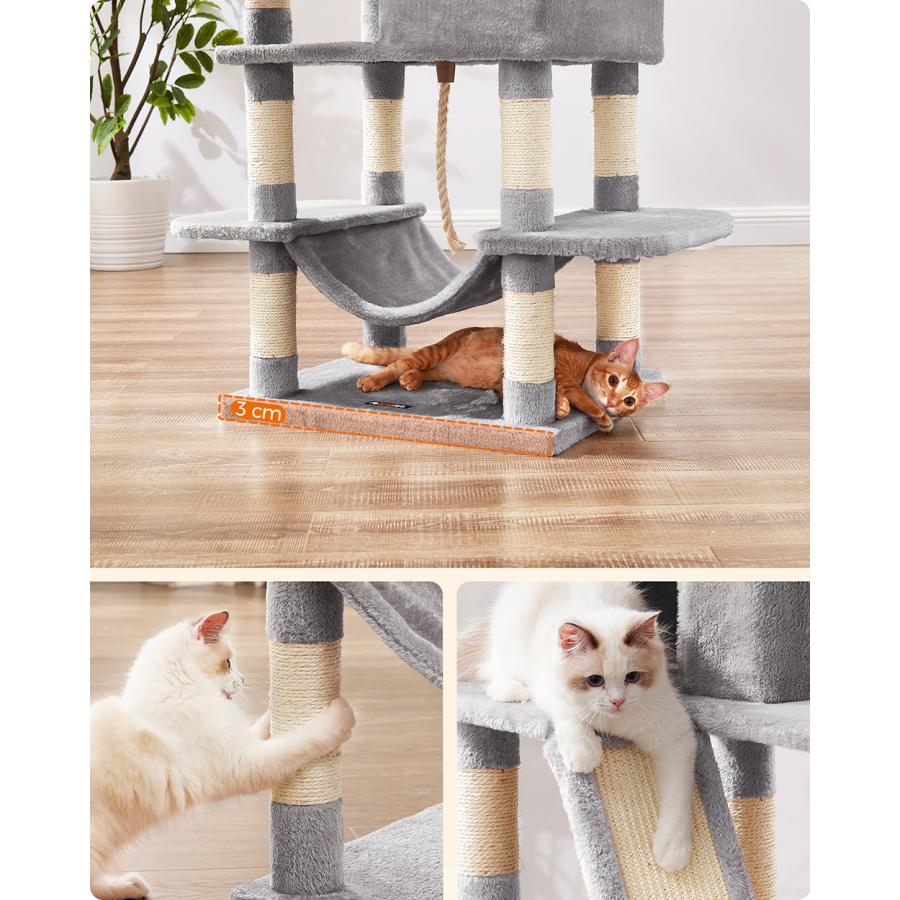 FEANDREA キャットタワー 大型猫用 人気 多頭飼い ハンモック FEANDREA キャットタワー 大型猫用 人気 多頭飼い ハンモック