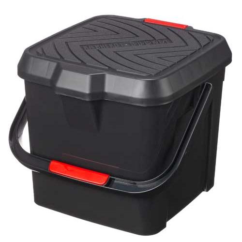 A1（エーワン） J029B/J029C かしこいバケツ 17L（10個セット) 座れるバケツ アウトドア キャンプ 貝 潮干狩りの画像