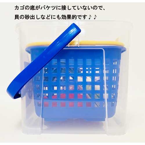 A1（エーワン） J029B/J029C かしこいバケツ 17L（10個セット) 座れるバケツ アウトドア キャンプ 貝 潮干狩りの画像