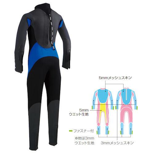 AQA キッズ ウェットスーツ セミドライ 140サイズ AQA 安心 3