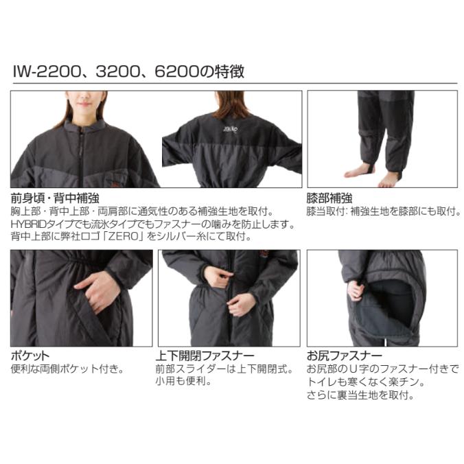ZERO（ゼロ） IW-6200 ワンピース（お尻ファスナー付） INNER WEAR 