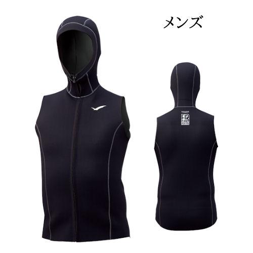 ♡フェトウス FOTUS フード付きベスト メンズ サイバー♡ GULL（ガル） 送料無料 GW-6659B/GW-6660B 2mm×3mm FIR フードベスト