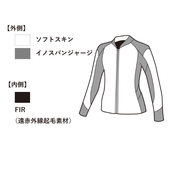 【送料無料】GULL（ガル） GW-6691A B.E.5mm SKINジャケット レディース SKIN JACKET ウエットスーツ サーフィン ウィメンズの画像