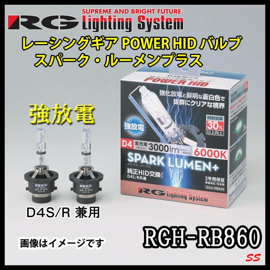純正交換ＨＩＤバルブ RGH-RB860 RG SPARK LUMEN ＋(本州 四国 九州 送料無料)